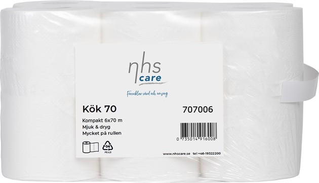 Hushållspapper KÖK 70, 70m/rl 6rl/bal